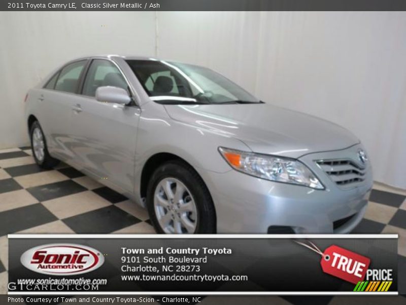 Classic Silver Metallic / Ash 2011 Toyota Camry LE