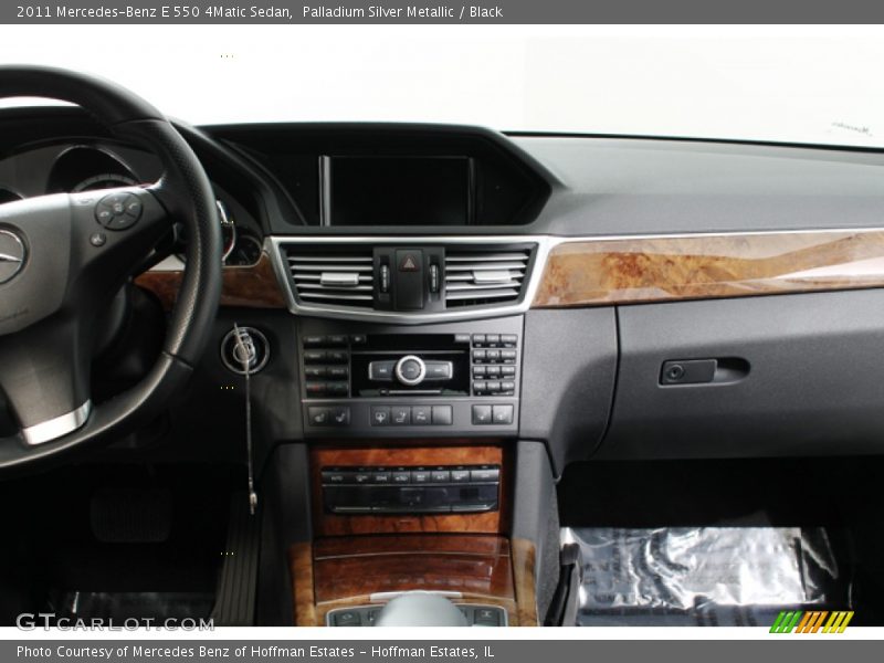 Palladium Silver Metallic / Black 2011 Mercedes-Benz E 550 4Matic Sedan