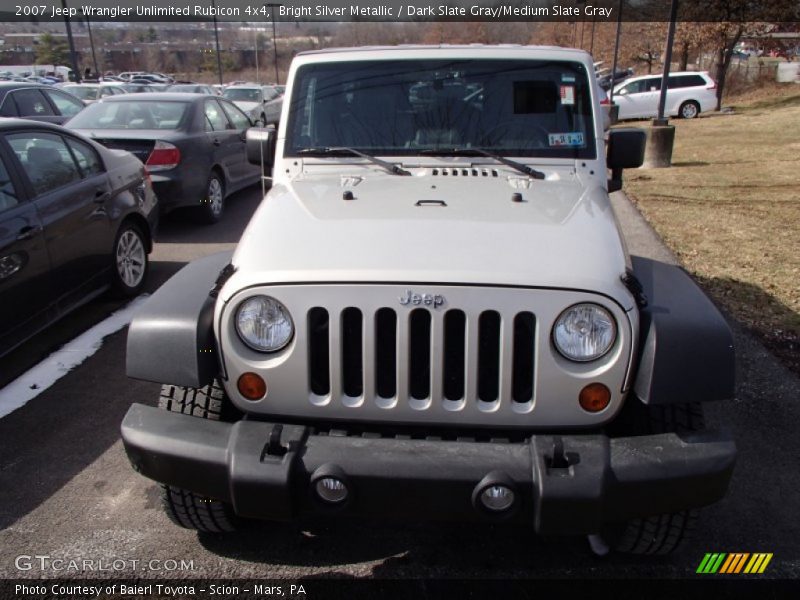 Bright Silver Metallic / Dark Slate Gray/Medium Slate Gray 2007 Jeep Wrangler Unlimited Rubicon 4x4