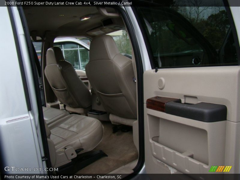 Silver Metallic / Camel 2008 Ford F250 Super Duty Lariat Crew Cab 4x4