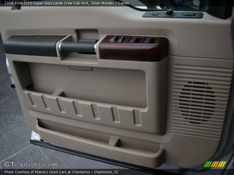 Silver Metallic / Camel 2008 Ford F250 Super Duty Lariat Crew Cab 4x4