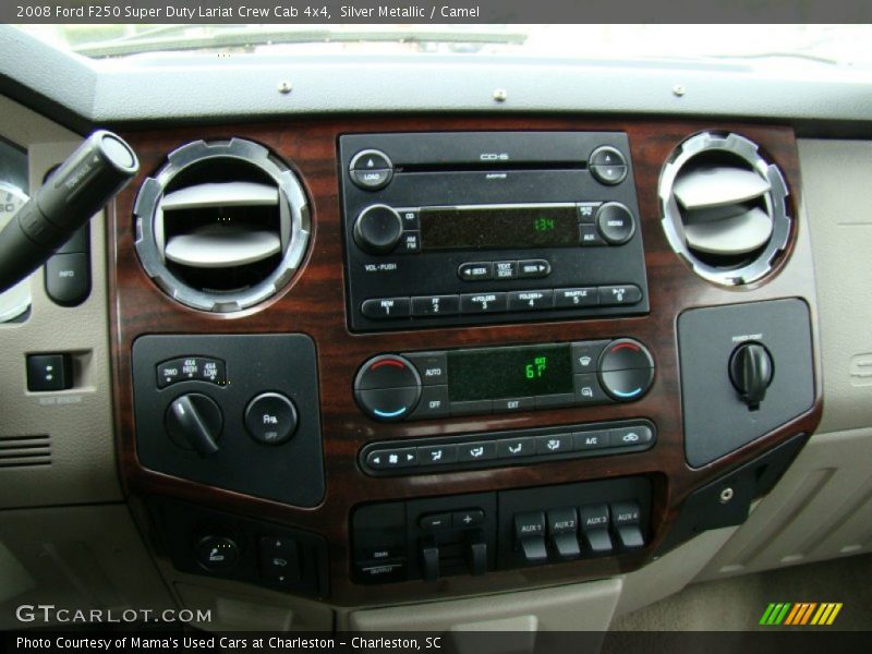 Silver Metallic / Camel 2008 Ford F250 Super Duty Lariat Crew Cab 4x4