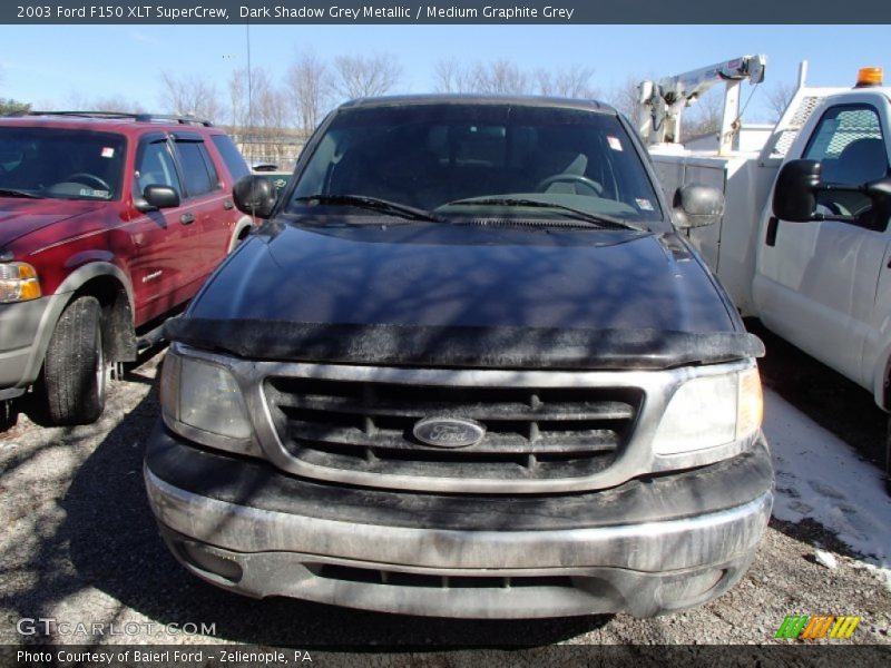 Dark Shadow Grey Metallic / Medium Graphite Grey 2003 Ford F150 XLT SuperCrew