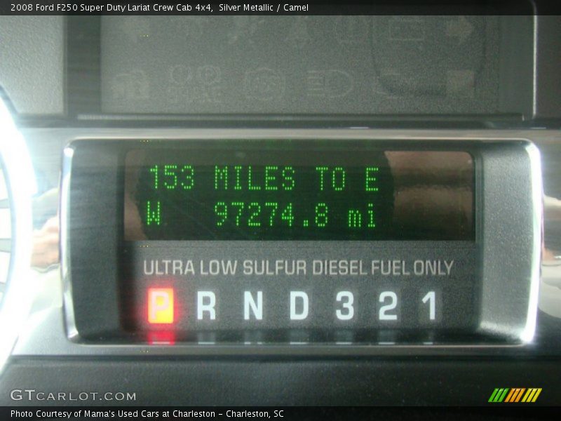 Silver Metallic / Camel 2008 Ford F250 Super Duty Lariat Crew Cab 4x4