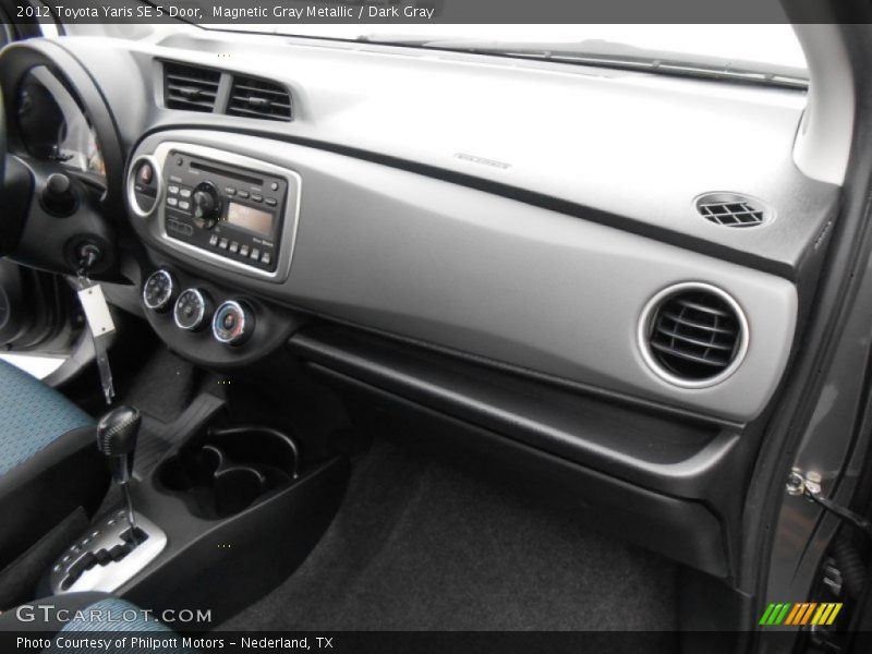Magnetic Gray Metallic / Dark Gray 2012 Toyota Yaris SE 5 Door