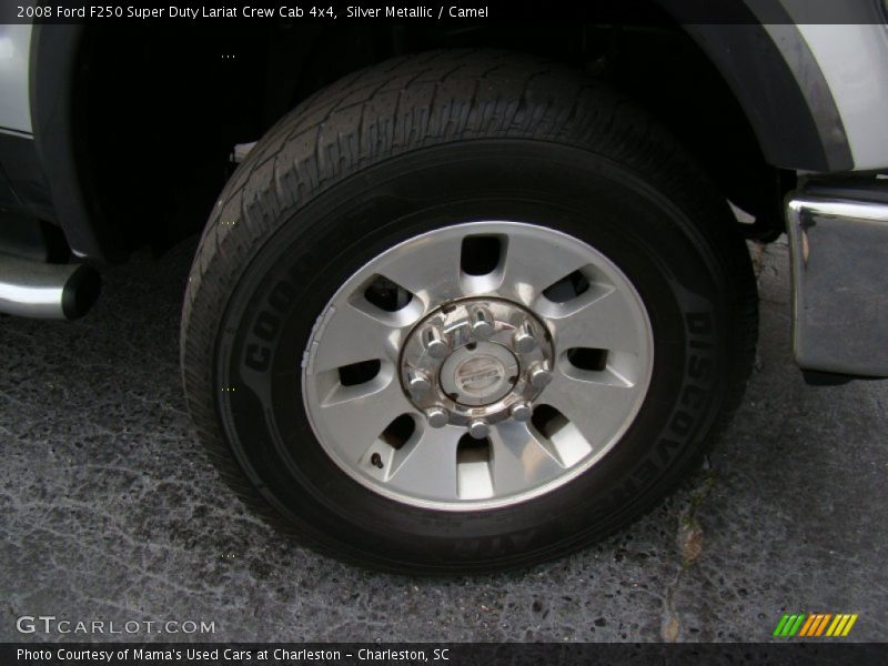 Silver Metallic / Camel 2008 Ford F250 Super Duty Lariat Crew Cab 4x4