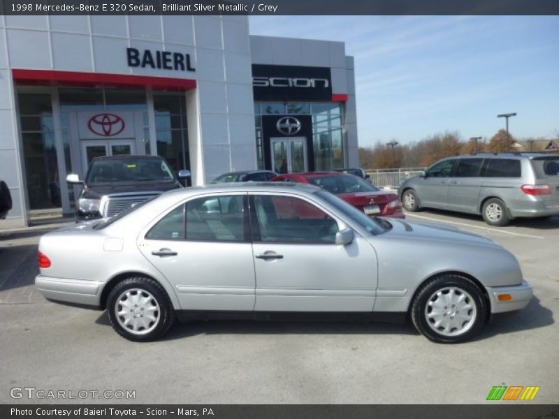 Brilliant Silver Metallic / Grey 1998 Mercedes-Benz E 320 Sedan