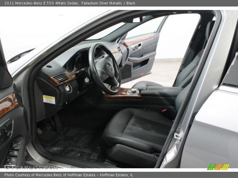 Palladium Silver Metallic / Black 2011 Mercedes-Benz E 550 4Matic Sedan