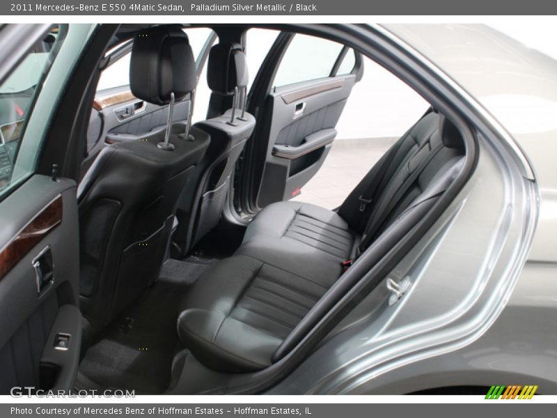 Palladium Silver Metallic / Black 2011 Mercedes-Benz E 550 4Matic Sedan