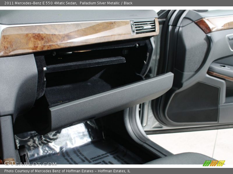 Palladium Silver Metallic / Black 2011 Mercedes-Benz E 550 4Matic Sedan
