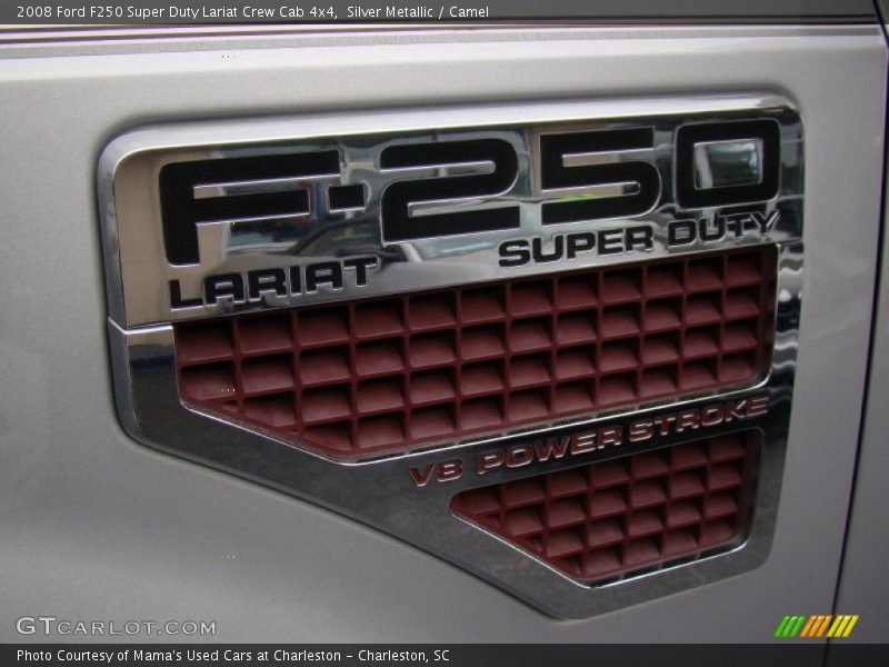 Silver Metallic / Camel 2008 Ford F250 Super Duty Lariat Crew Cab 4x4