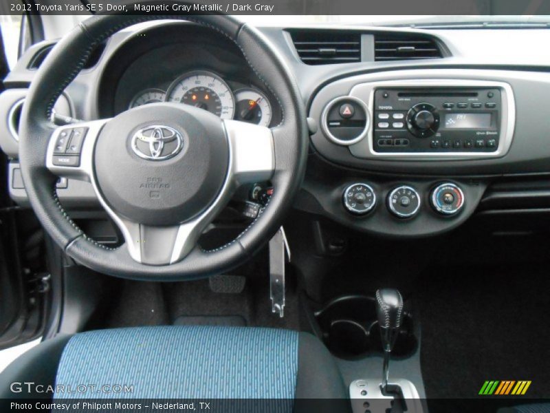 Magnetic Gray Metallic / Dark Gray 2012 Toyota Yaris SE 5 Door