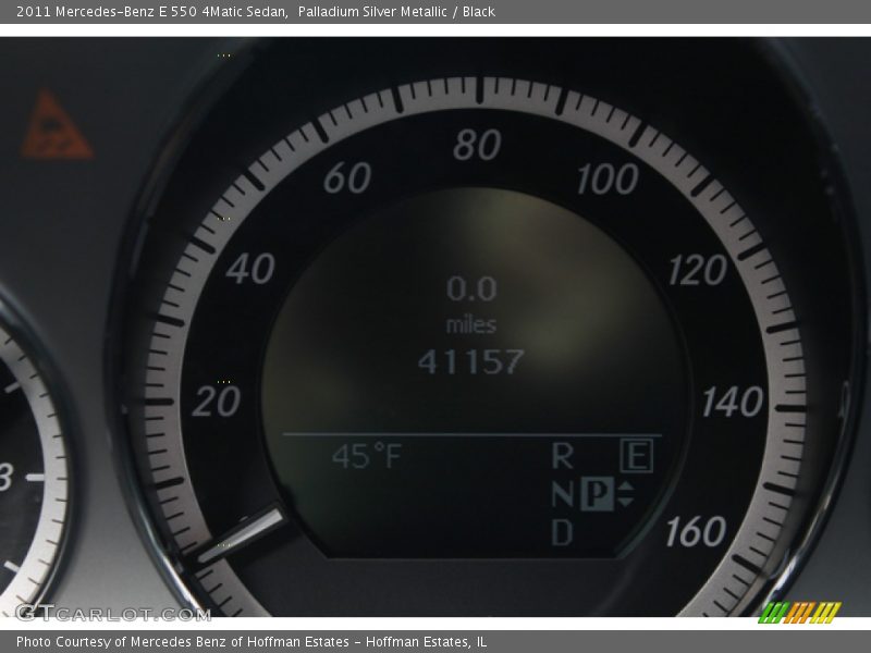 Palladium Silver Metallic / Black 2011 Mercedes-Benz E 550 4Matic Sedan