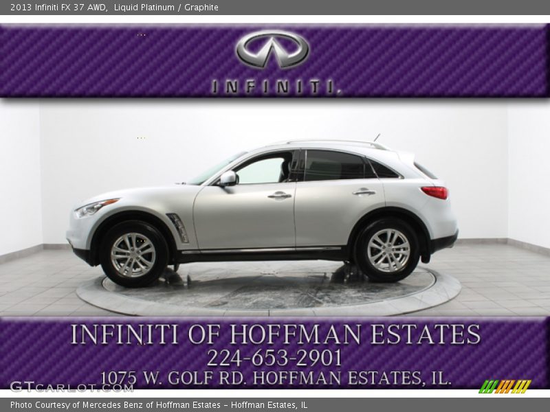 Liquid Platinum / Graphite 2013 Infiniti FX 37 AWD