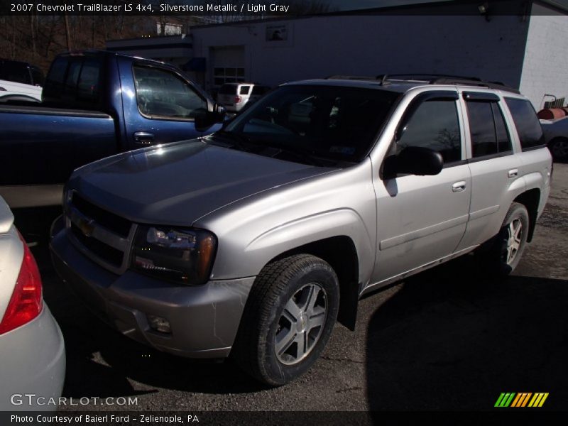 Silverstone Metallic / Light Gray 2007 Chevrolet TrailBlazer LS 4x4