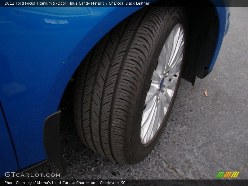 Blue Candy Metallic / Charcoal Black Leather 2012 Ford Focus Titanium 5-Door