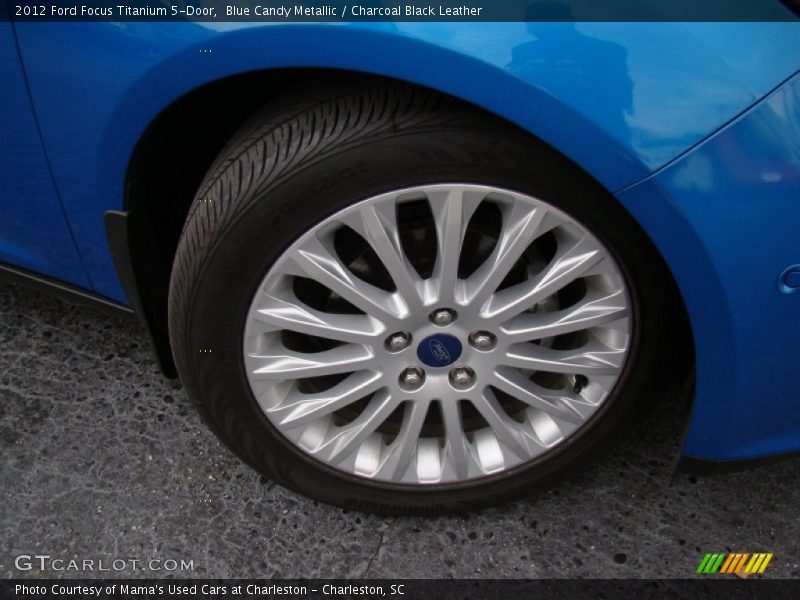 Blue Candy Metallic / Charcoal Black Leather 2012 Ford Focus Titanium 5-Door