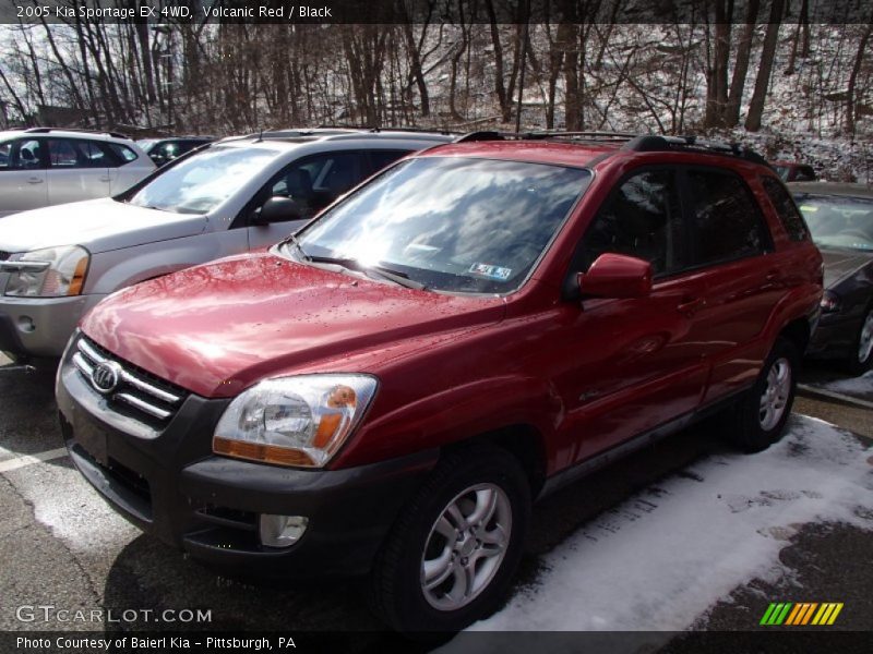 Volcanic Red / Black 2005 Kia Sportage EX 4WD