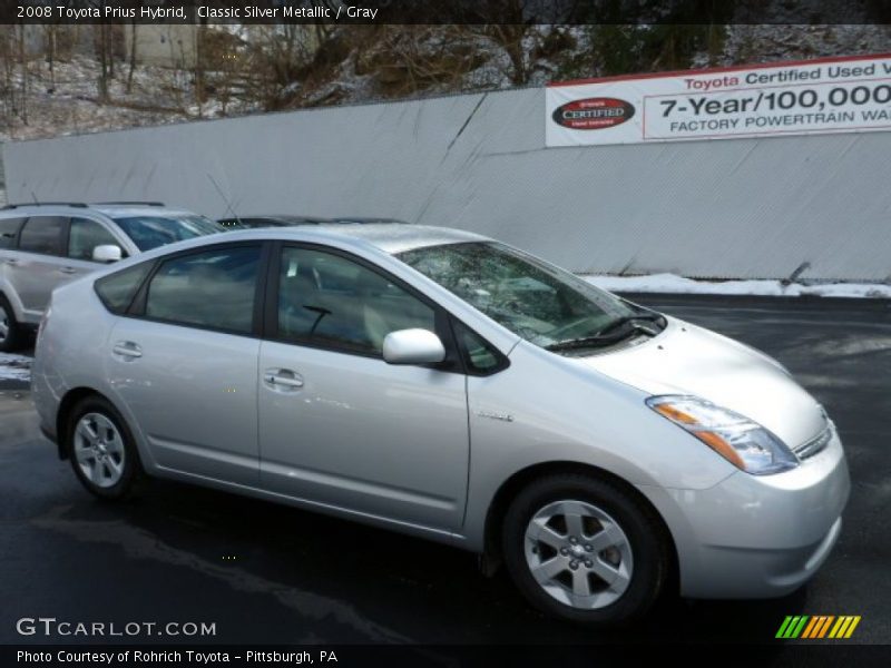 Classic Silver Metallic / Gray 2008 Toyota Prius Hybrid