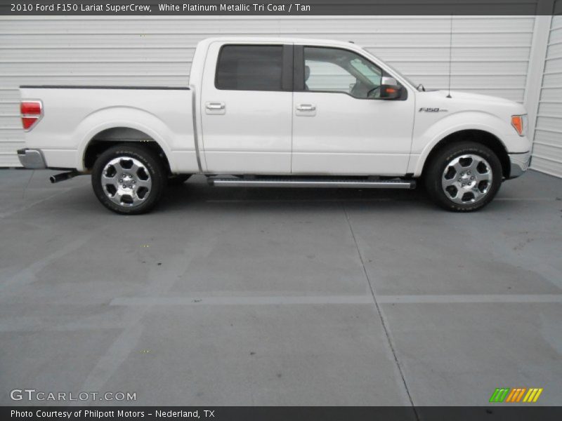  2010 F150 Lariat SuperCrew White Platinum Metallic Tri Coat