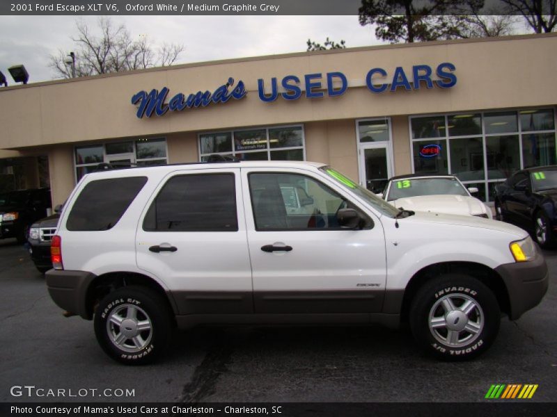 Oxford White / Medium Graphite Grey 2001 Ford Escape XLT V6