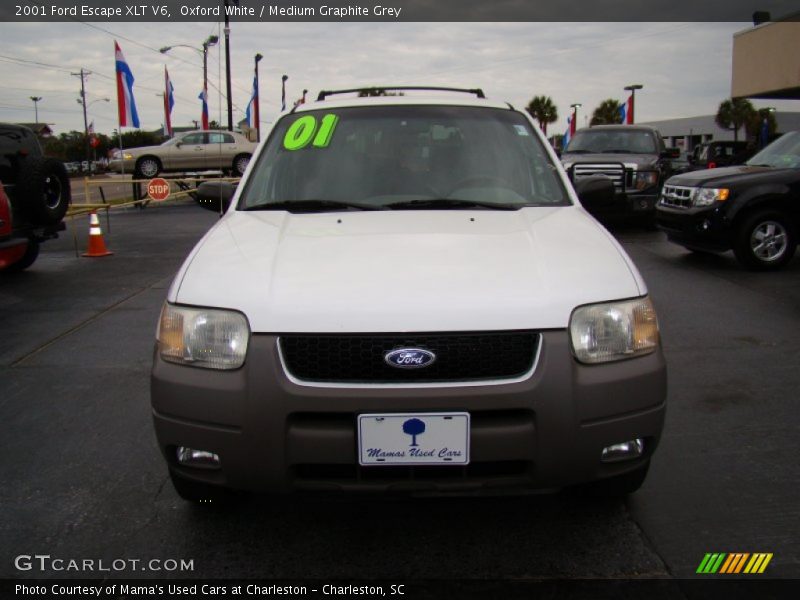 Oxford White / Medium Graphite Grey 2001 Ford Escape XLT V6