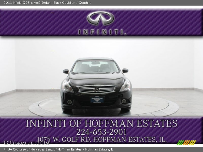 Black Obsidian / Graphite 2011 Infiniti G 25 x AWD Sedan