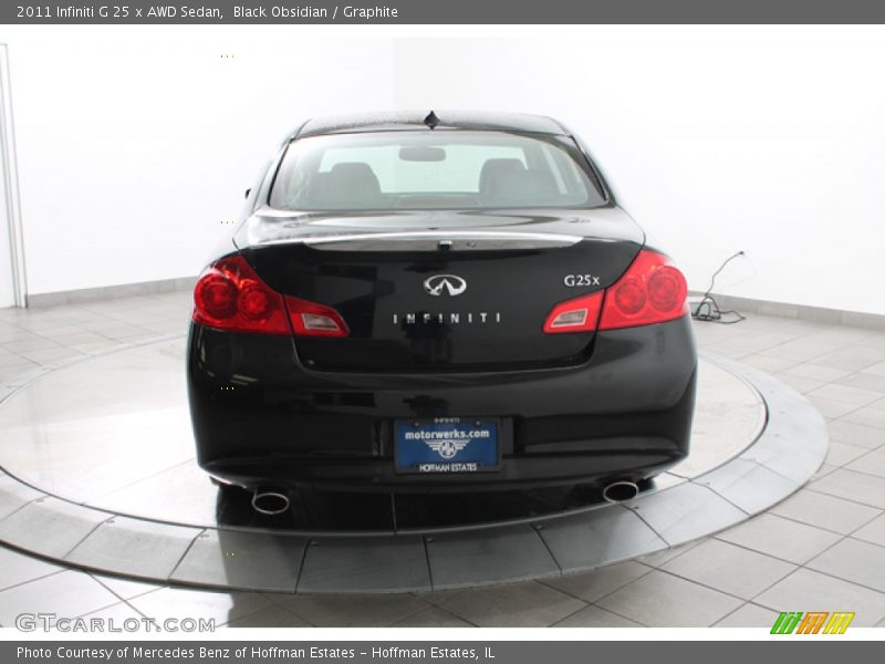 Black Obsidian / Graphite 2011 Infiniti G 25 x AWD Sedan