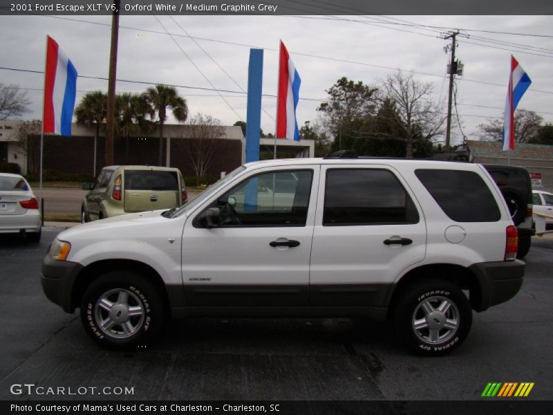 Oxford White / Medium Graphite Grey 2001 Ford Escape XLT V6