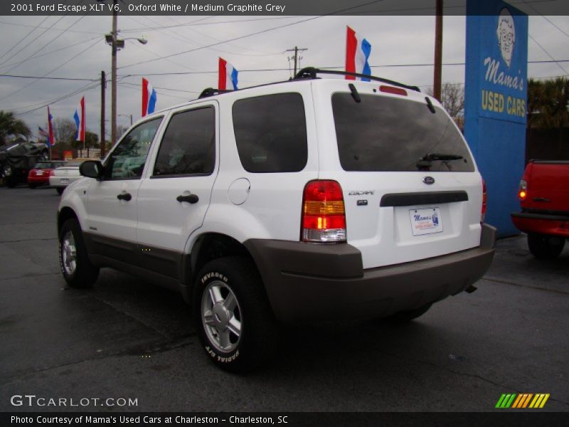 Oxford White / Medium Graphite Grey 2001 Ford Escape XLT V6