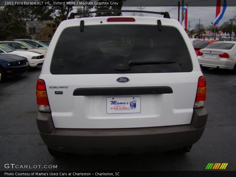 Oxford White / Medium Graphite Grey 2001 Ford Escape XLT V6
