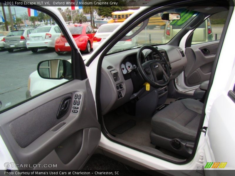 Oxford White / Medium Graphite Grey 2001 Ford Escape XLT V6