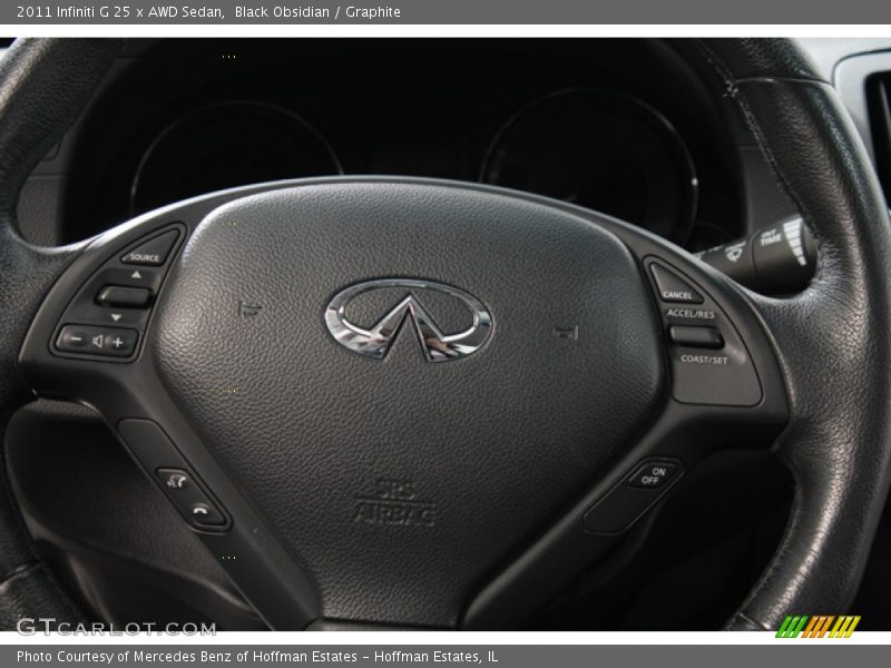 Black Obsidian / Graphite 2011 Infiniti G 25 x AWD Sedan