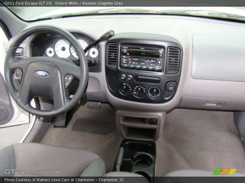 Oxford White / Medium Graphite Grey 2001 Ford Escape XLT V6