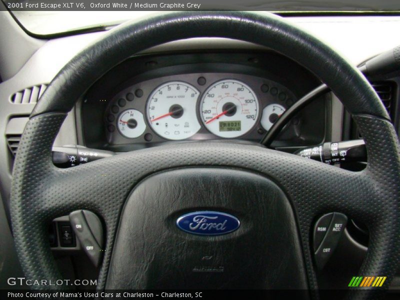 Oxford White / Medium Graphite Grey 2001 Ford Escape XLT V6
