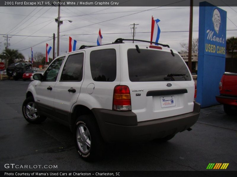 Oxford White / Medium Graphite Grey 2001 Ford Escape XLT V6