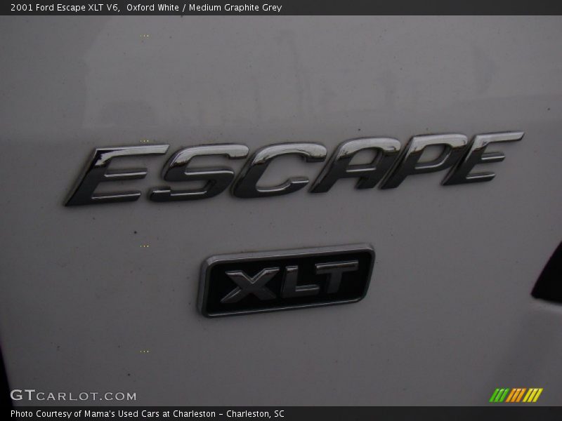 Oxford White / Medium Graphite Grey 2001 Ford Escape XLT V6