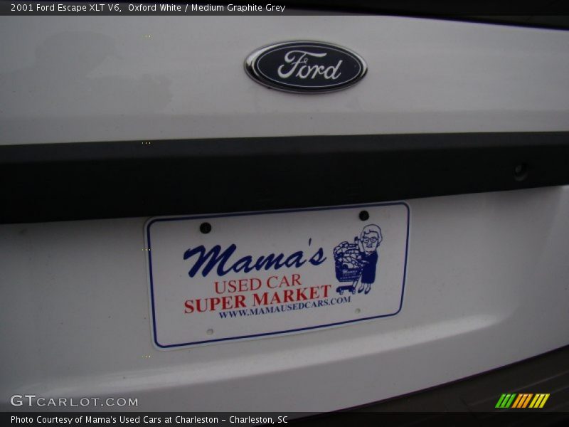 Oxford White / Medium Graphite Grey 2001 Ford Escape XLT V6
