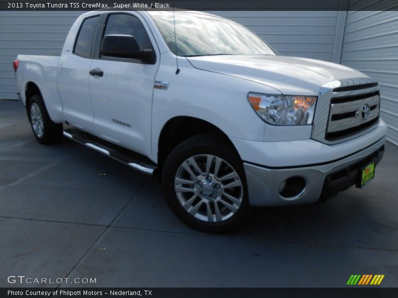 Super White / Black 2013 Toyota Tundra TSS CrewMax