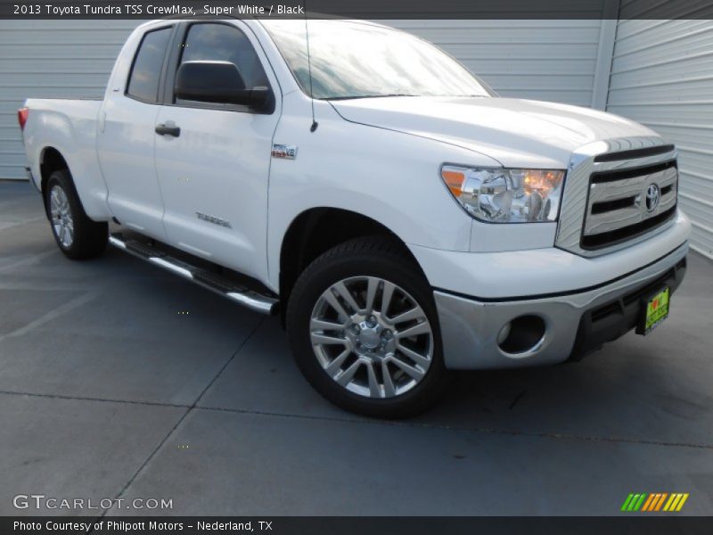 Super White / Black 2013 Toyota Tundra TSS CrewMax