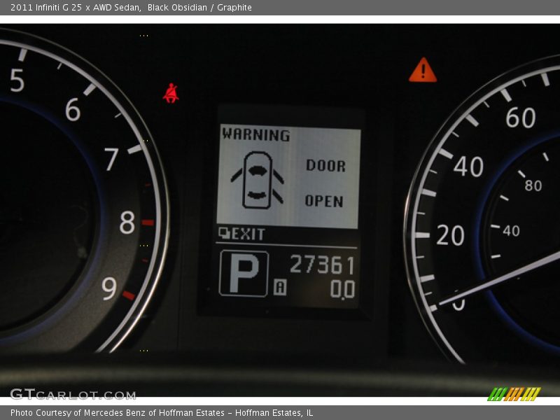 Black Obsidian / Graphite 2011 Infiniti G 25 x AWD Sedan