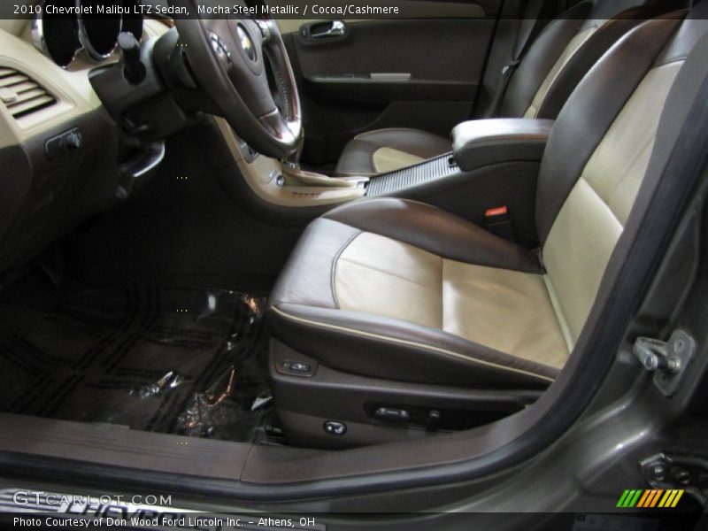 Front Seat of 2010 Malibu LTZ Sedan