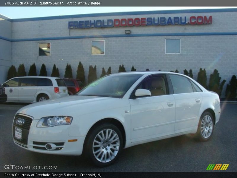 Arctic White / Beige 2006 Audi A4 2.0T quattro Sedan