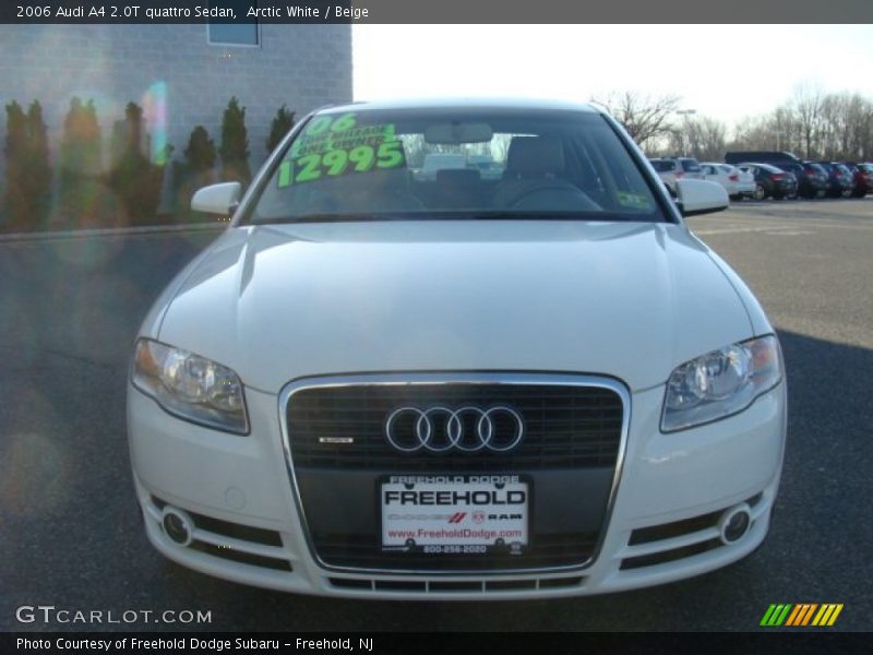Arctic White / Beige 2006 Audi A4 2.0T quattro Sedan