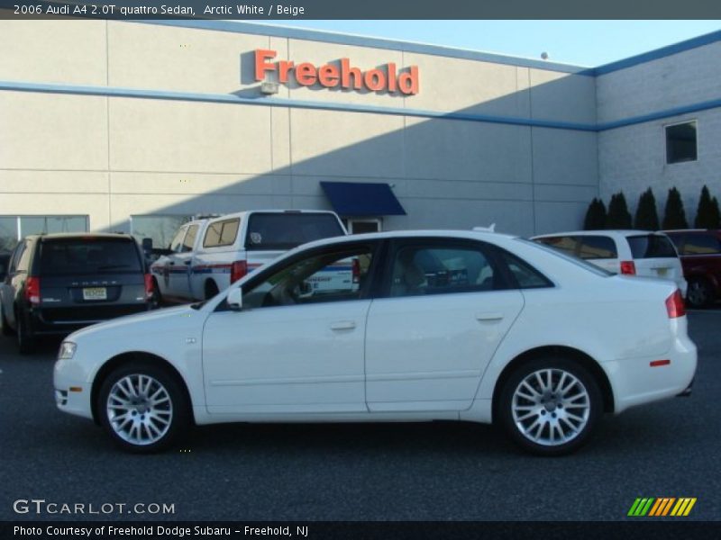 Arctic White / Beige 2006 Audi A4 2.0T quattro Sedan