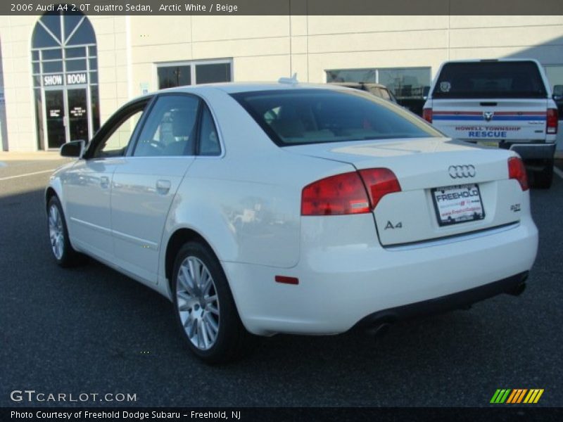 Arctic White / Beige 2006 Audi A4 2.0T quattro Sedan