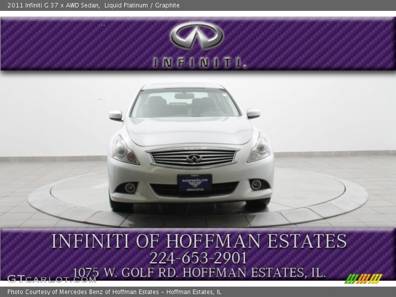 Liquid Platinum / Graphite 2011 Infiniti G 37 x AWD Sedan