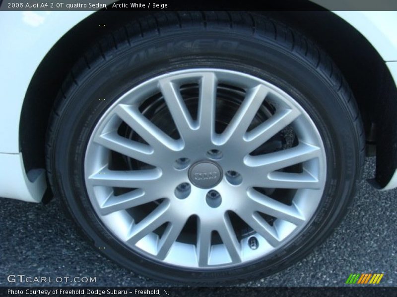 Arctic White / Beige 2006 Audi A4 2.0T quattro Sedan