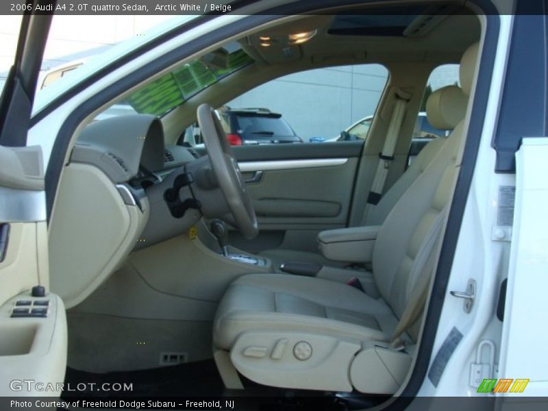 Arctic White / Beige 2006 Audi A4 2.0T quattro Sedan