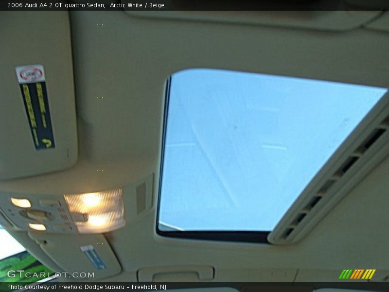 Arctic White / Beige 2006 Audi A4 2.0T quattro Sedan